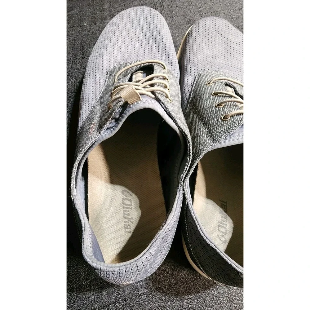 Olukai Nohea Moku Shoes Mens Size 14 Grey‎ Slip On Boat Beach Casual Sneakers